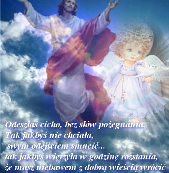 Jezus w niebie kondolencje